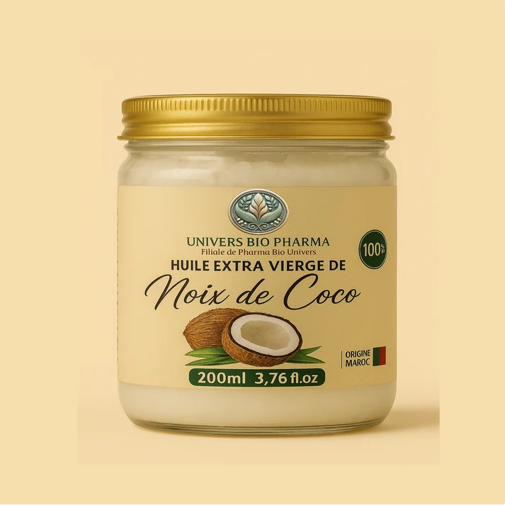 Huile_de_noix_de_coco Huile de Noix de Coco Fractionnée – Soin Polyvalent & Naturel | Toucher Sec (200 ml) – Image 1