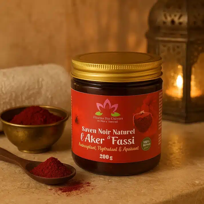 Savon Noir Naturel Beldi Savon Noir Naturel Beldi Enrichi en Huile d’Argan et à l’Aker Fassi : L’Élixir de Beauté Berbère (200 g) – Image 1