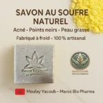 Savon au Soufre – Saponifié à Froid | Peaux Grasses, Acné, Points Noirs – Image 2
