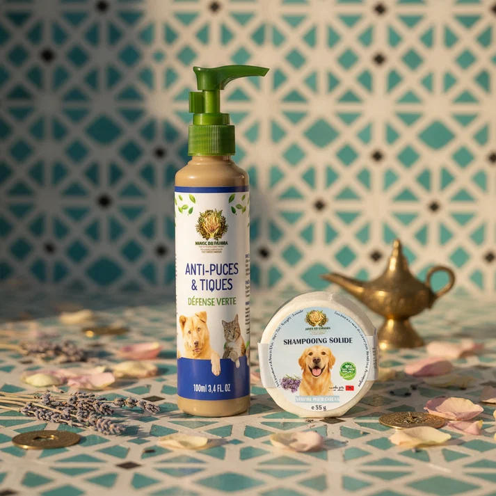 ack Anti-Parasitaires Naturel Chien Pack Anti-Parasitaires Naturel Chien – Répulsif 100ml + Shampoing Solide 55g – Image 1