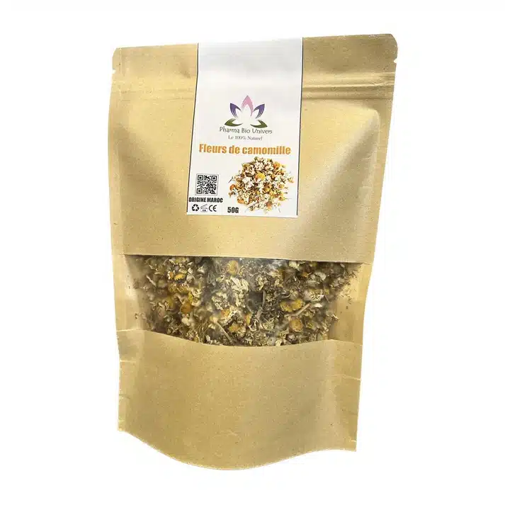 fleurs-de-camomille-sauvage-100-naturel-pour-infusion-tisane-50-gr Fleurs de Camomille Sauvage – Relaxation & Bien-être Naturel – Image 1